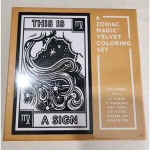 New Zodiac Magic Velvet Coloring Set 12 Zodiac Signs Brass Monkey Goods